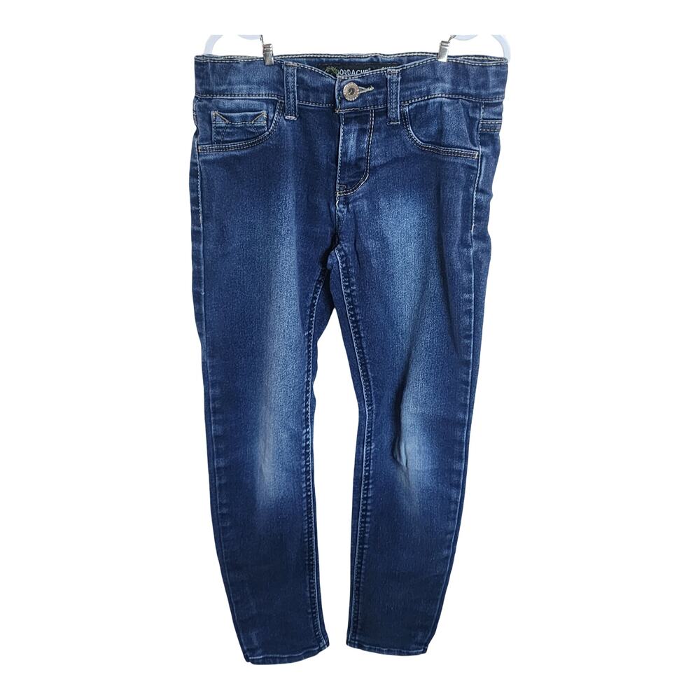 Jordache Girls Super Skinny Jeans Size 7 Slim Dark Wash Denim Stretch